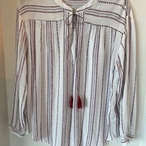 Rails Women’s Emily Braided Stripe Bohemian Blouse